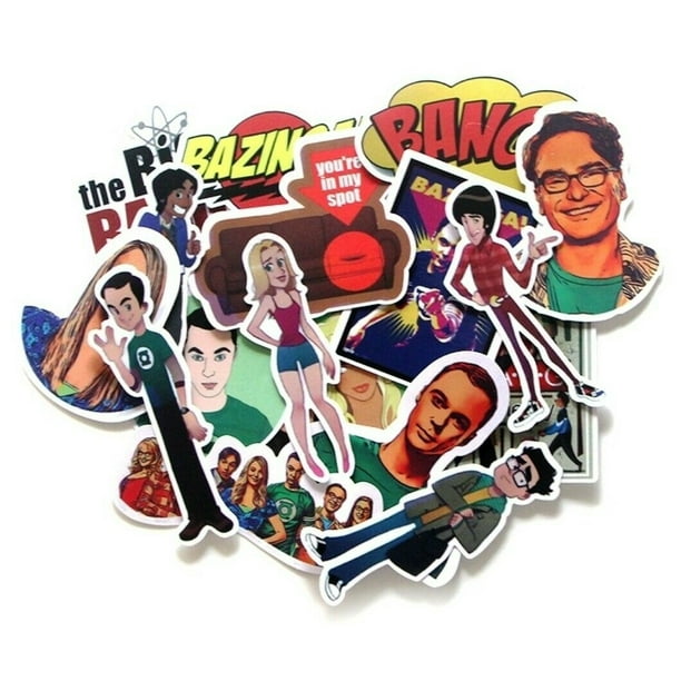 Big Bang Theory Themed Set of 17 Assorted Stickers Decal Big Bang Theory Themed Set of 17 Assorted Stickers Decal